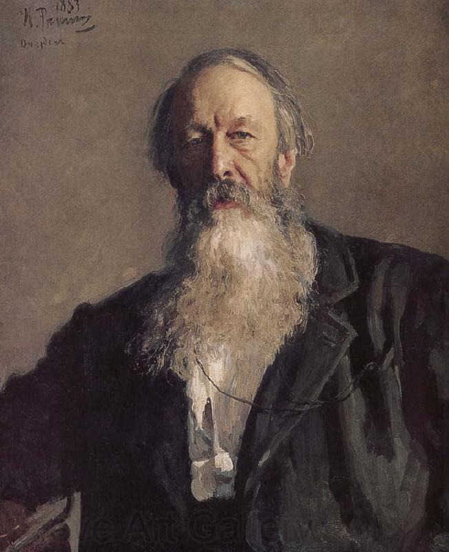 Ilia Efimovich Repin Stasov portrait